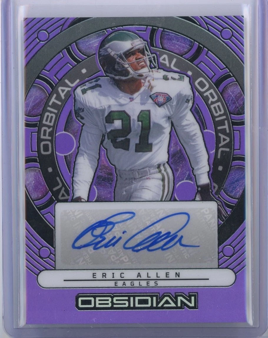 2024 Obsidian Orbital Eric Allen #OSEAN Auto /49 Philadelphia Eagles Card