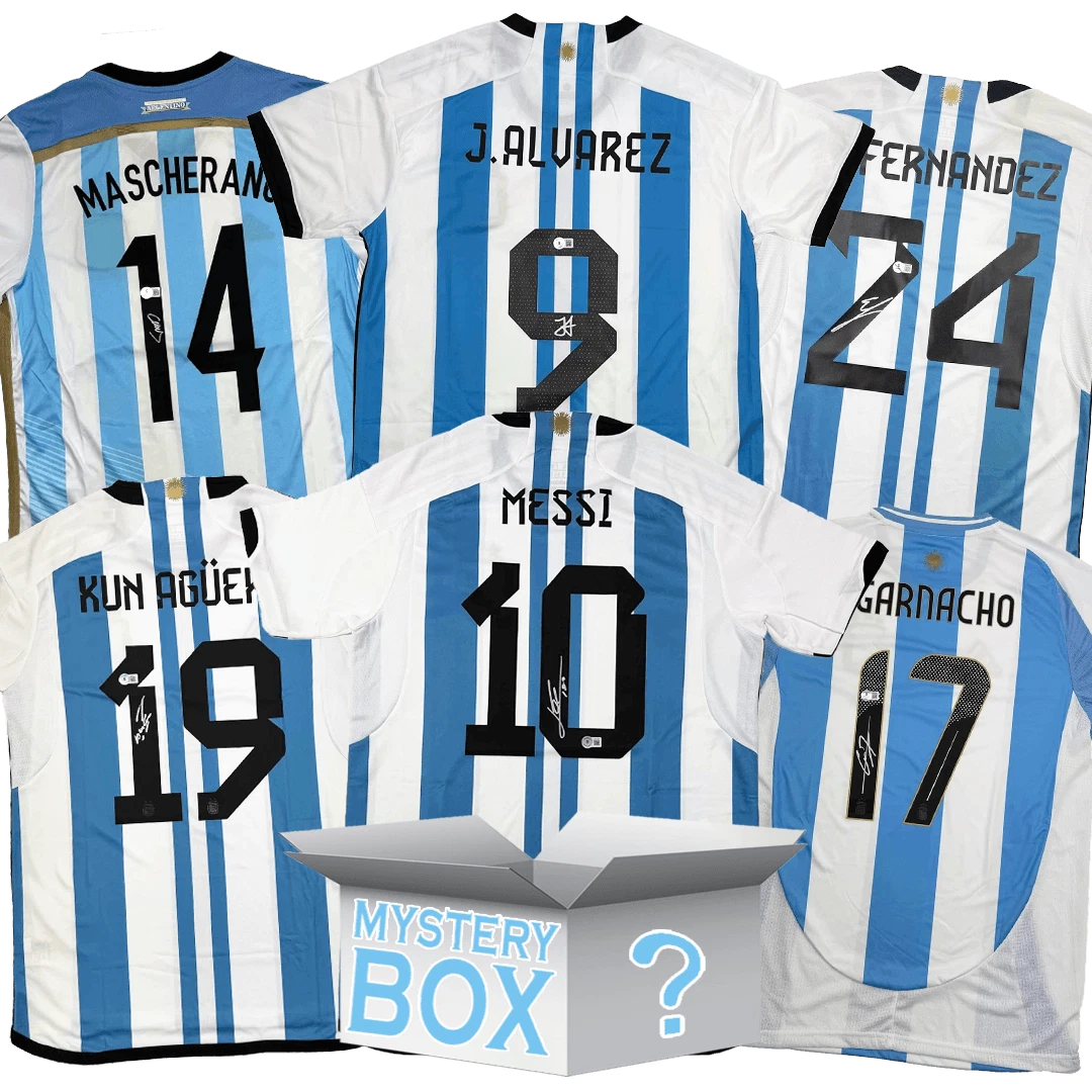 Argentina Autographed/Signed Jersey Mystery Box with PSA JSA or BAS COA