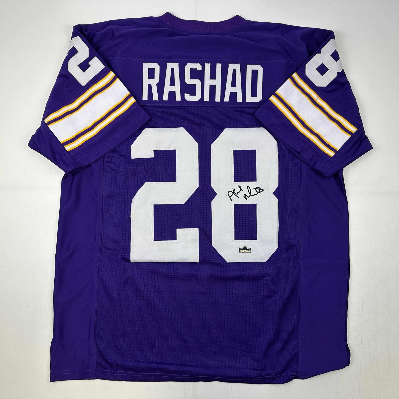 Facsimile Autographed Ahmad Rashad Minnesota Purple Jersey Size Men's XL