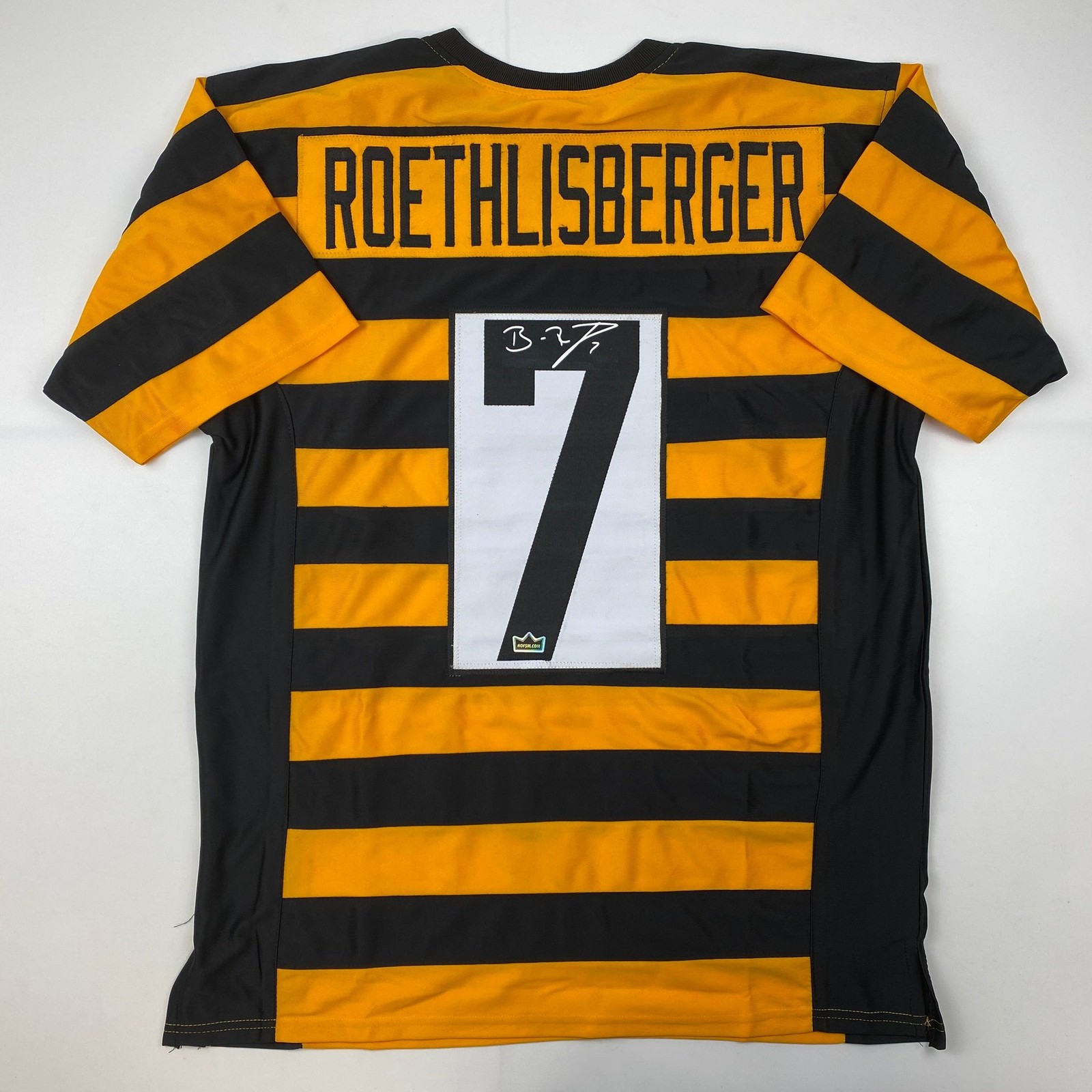 Facsimile Autographed Ben Roethlisberger Pittsburgh Bumble Bee Jersey XL
