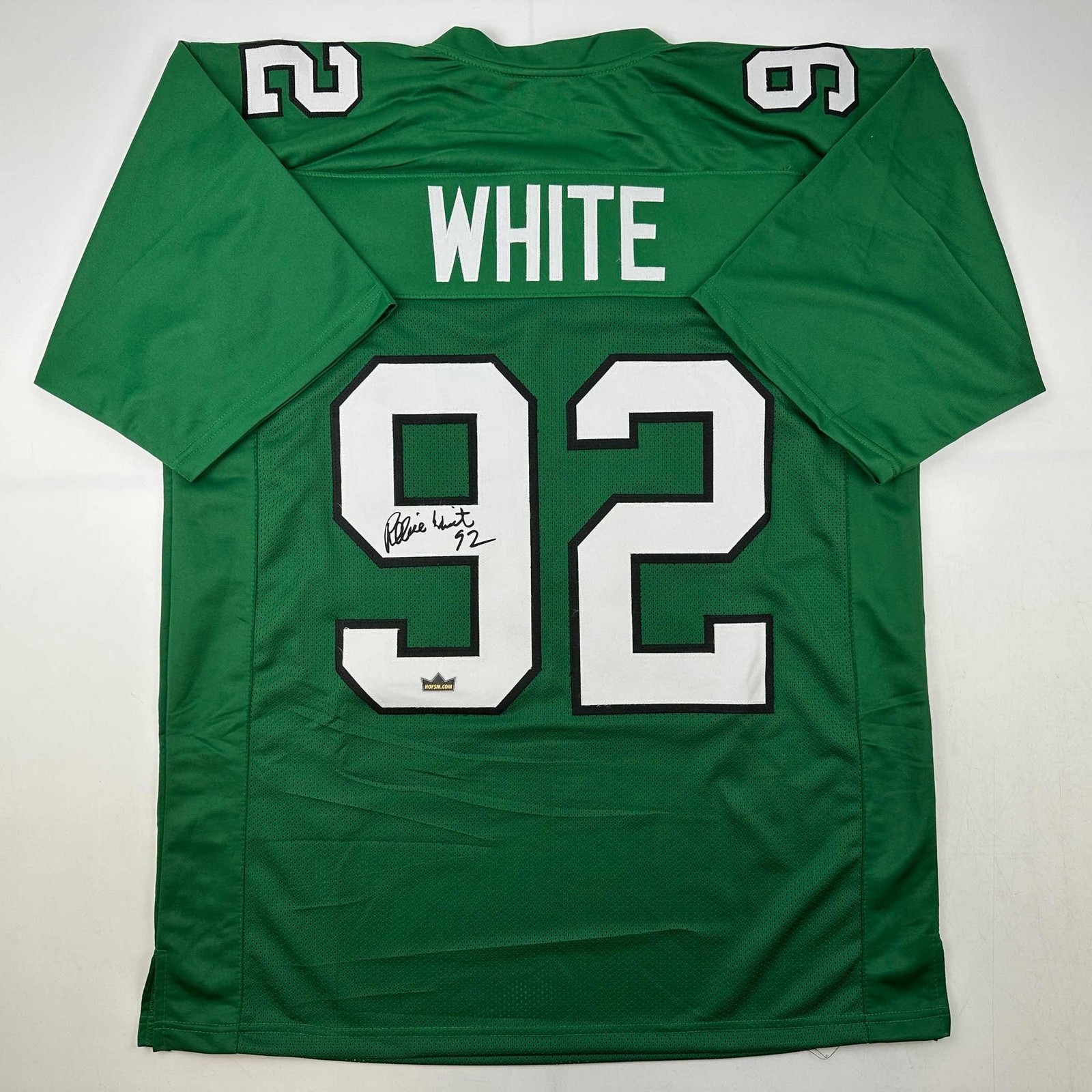 Facsimile Autographed Reggie White Philadelphia Kelly Green Jersey XL