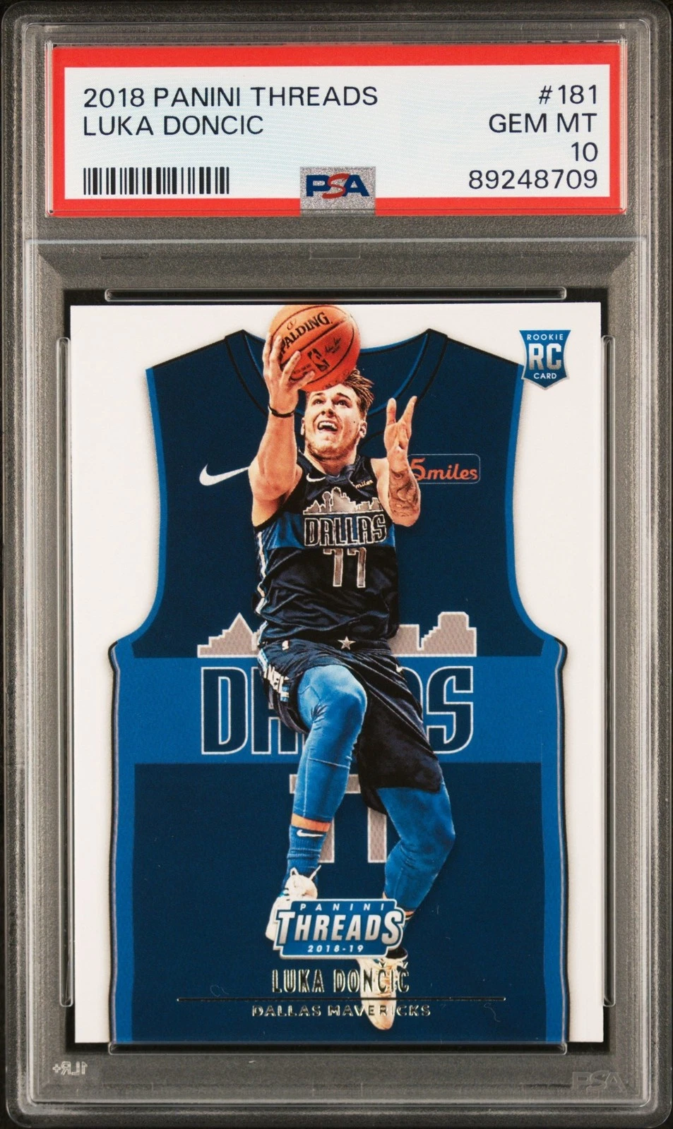 Graded 2018-19 Panini Threads LUKA DONCIC #181 Rookie RC Card PSA 10