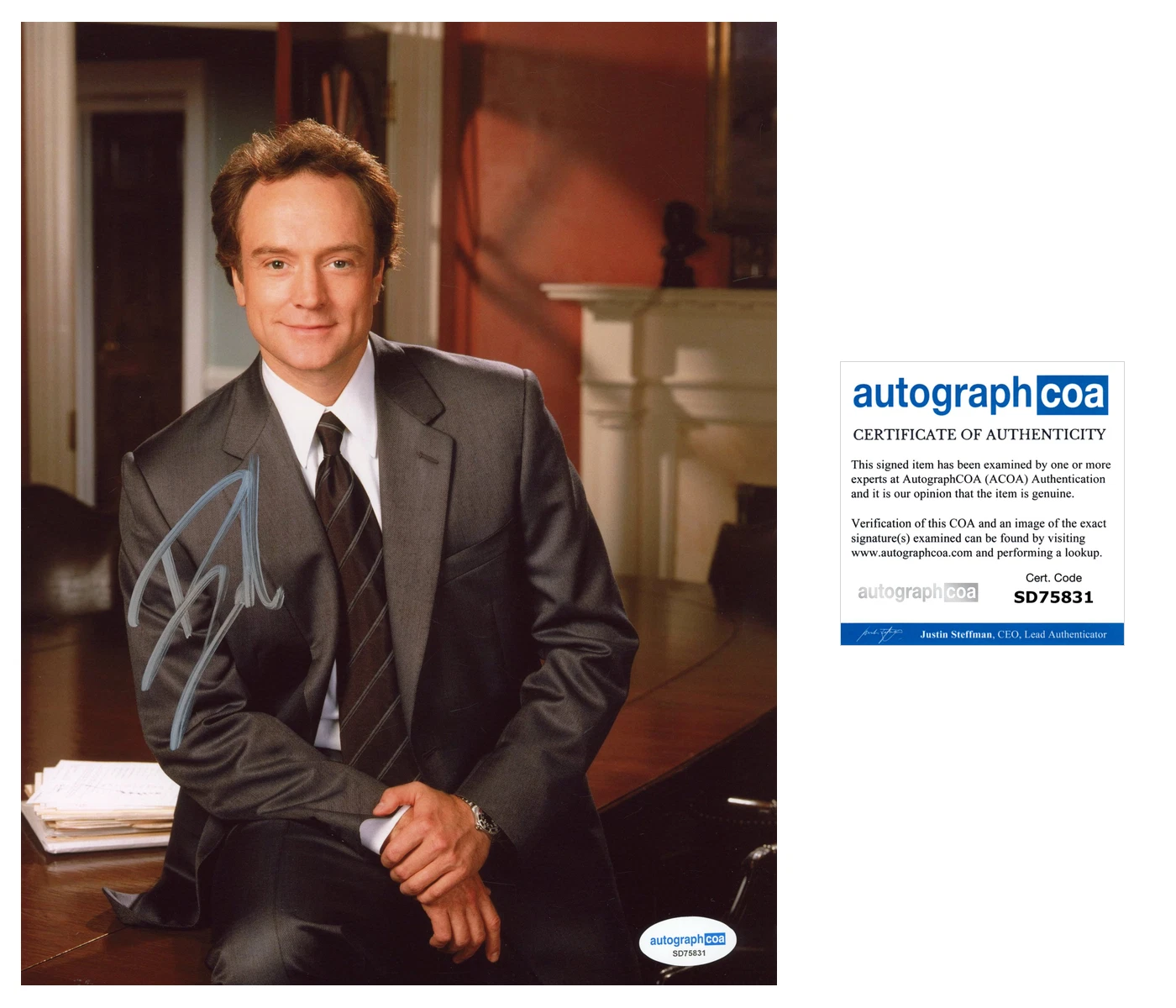 Bradley Whitford 'The West Wing' Signed 8x10 Photo 'Josh Lyman' ACOA