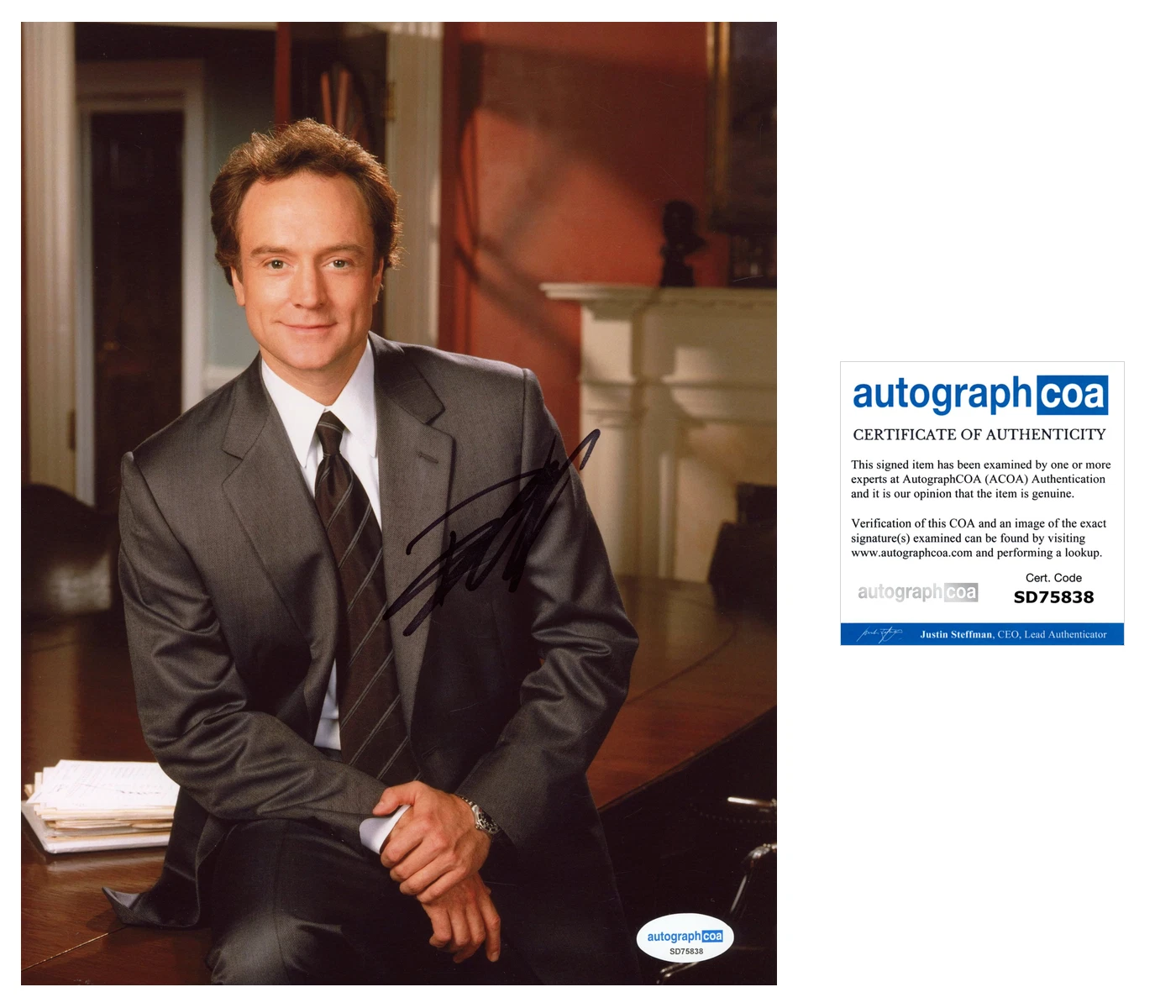 Bradley Whitford 'The West Wing' Signed 8x10 Photo 'Josh Lyman' ACOA