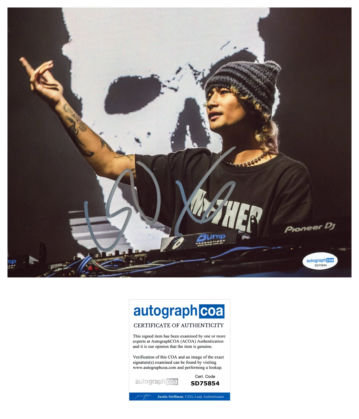 ‘ISOxo’ Signed 8x10 Photo DJ EDM Music ACOA Julian Isorena
