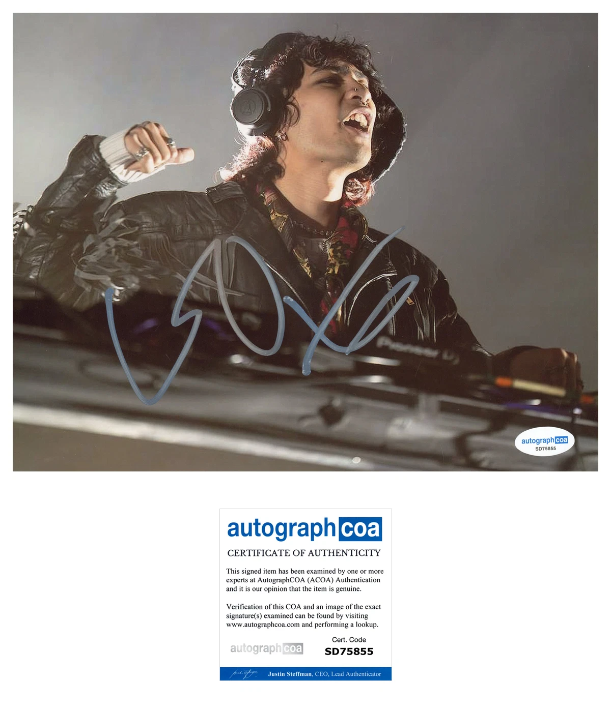 ‘ISOxo’ Signed 8x10 Photo DJ EDM Music ACOA Julian Isorena