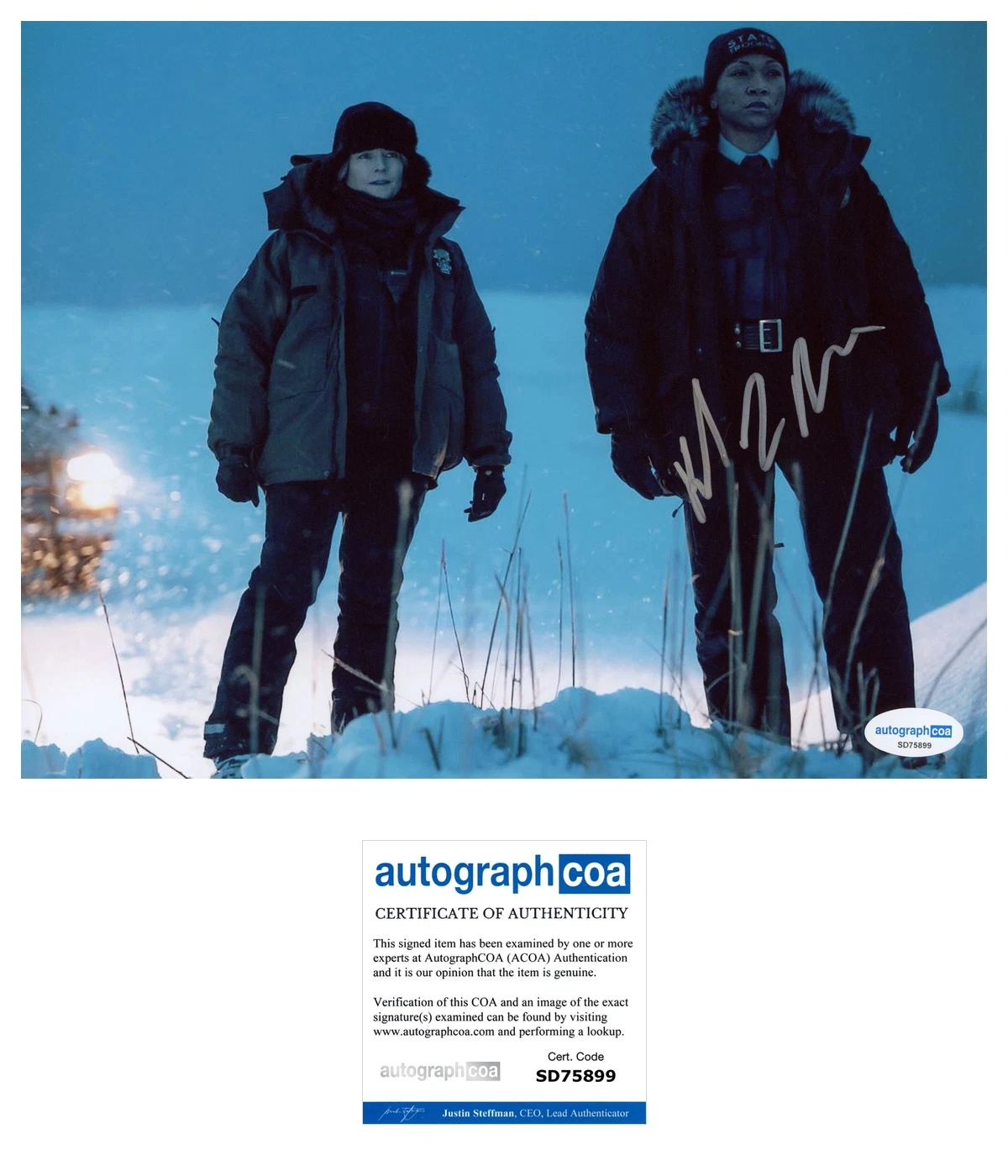Kali Reis ‘True Detective Night Country’ Signed 8x10 Photo ‘Evangeline’ ACOA