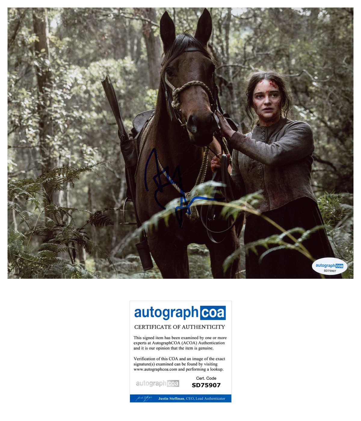 Aisling Franciosi 'The Nightingale' Signed 8x10 Photo 'Clare' ACOA