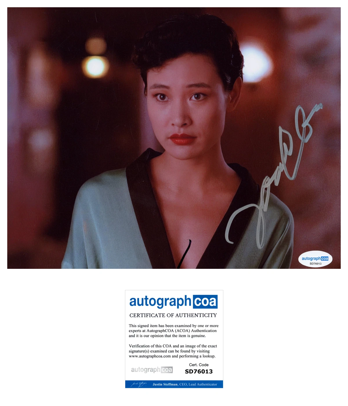 Joan Chen 'Twin Peaks' RARE Signed 8x10 Photo 'Jocelyn Packard' ACOA Autograph