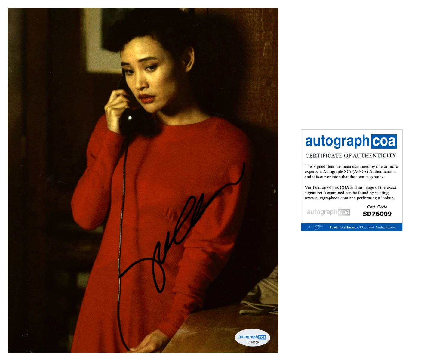 Joan Chen 'Twin Peaks' RARE Signed 8x10 Photo 'Jocelyn Packard' ACOA Autograph