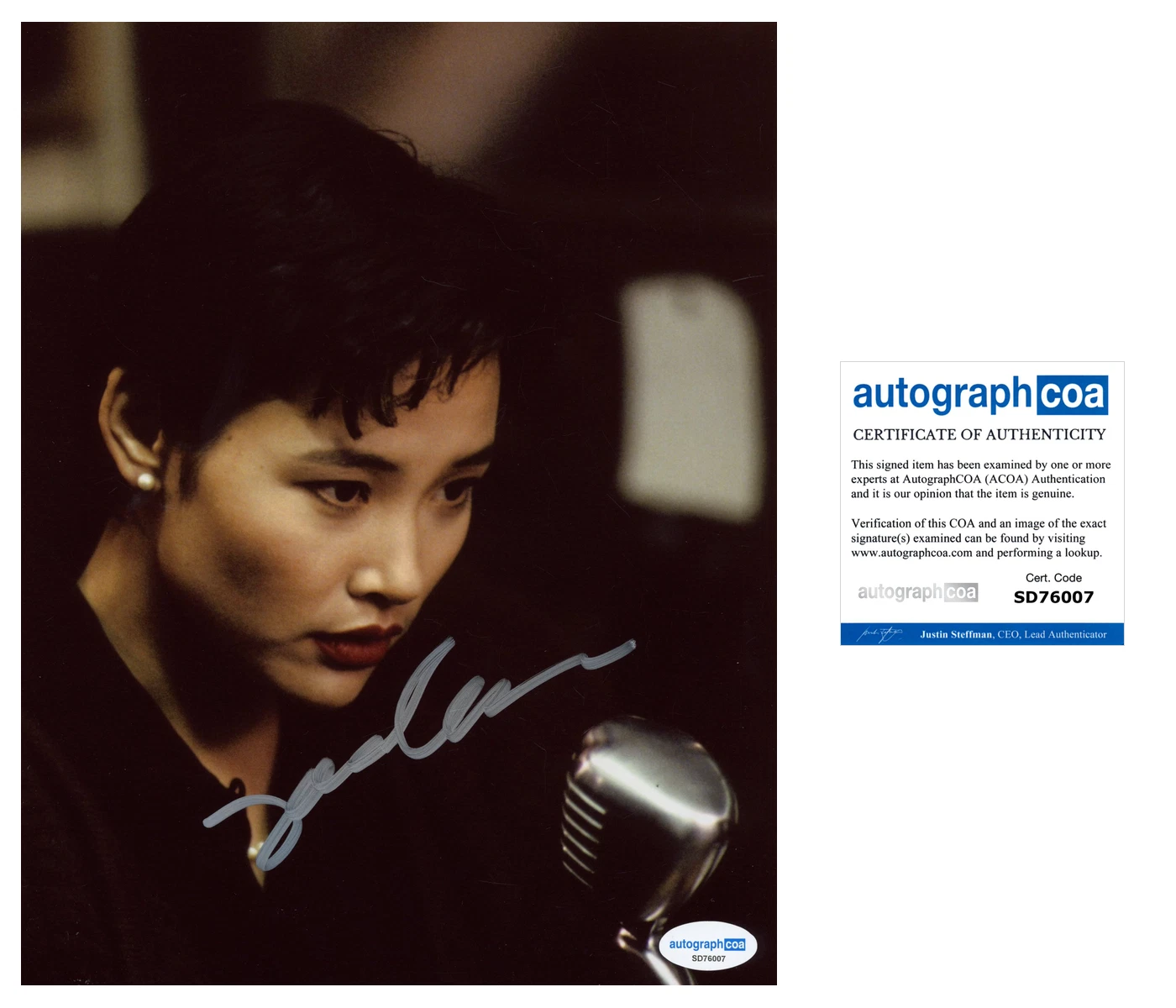 Joan Chen 'Twin Peaks' RARE Signed 8x10 Photo 'Jocelyn Packard' ACOA Autograph