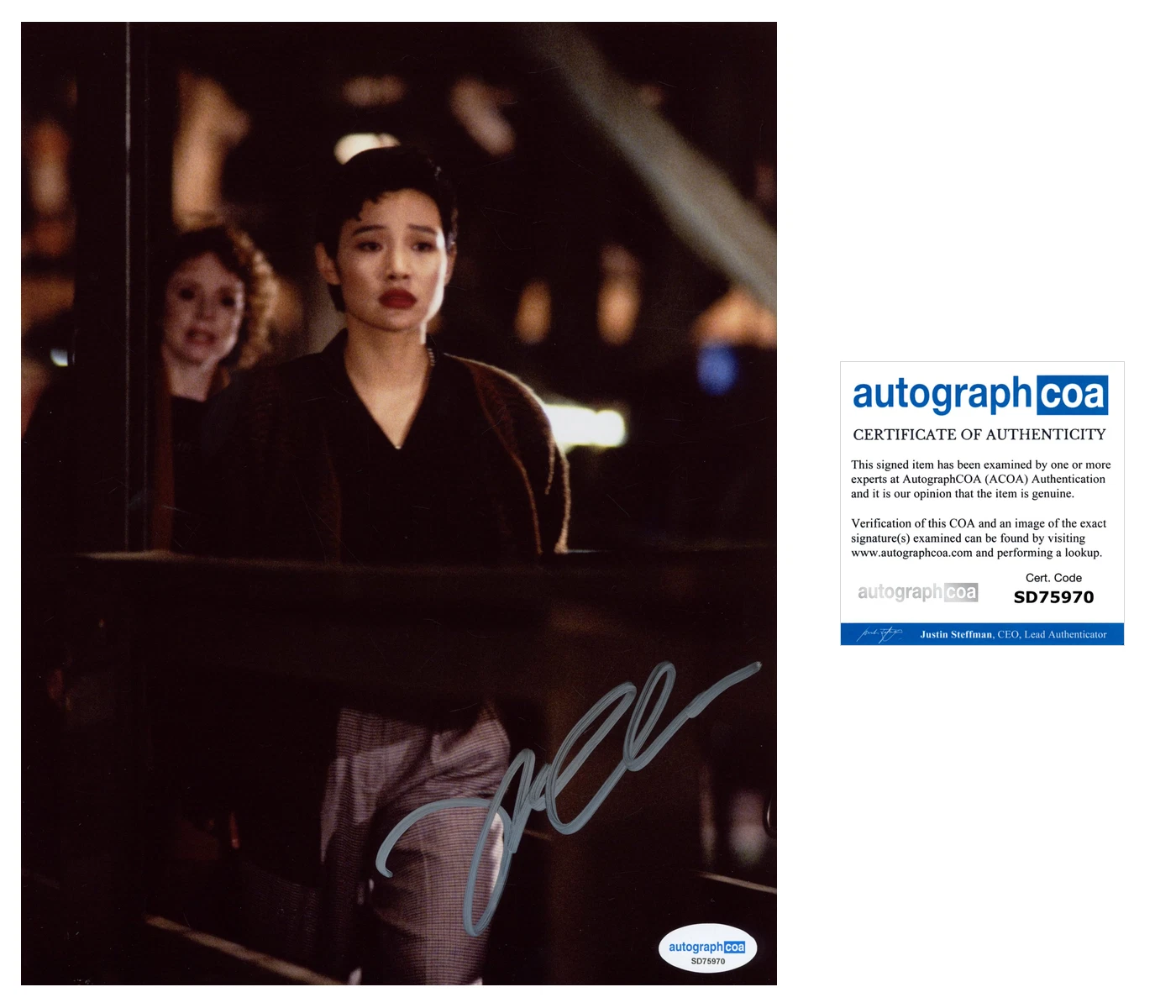 Joan Chen 'Twin Peaks' RARE Signed 8x10 Photo 'Jocelyn Packard' ACOA Autograph