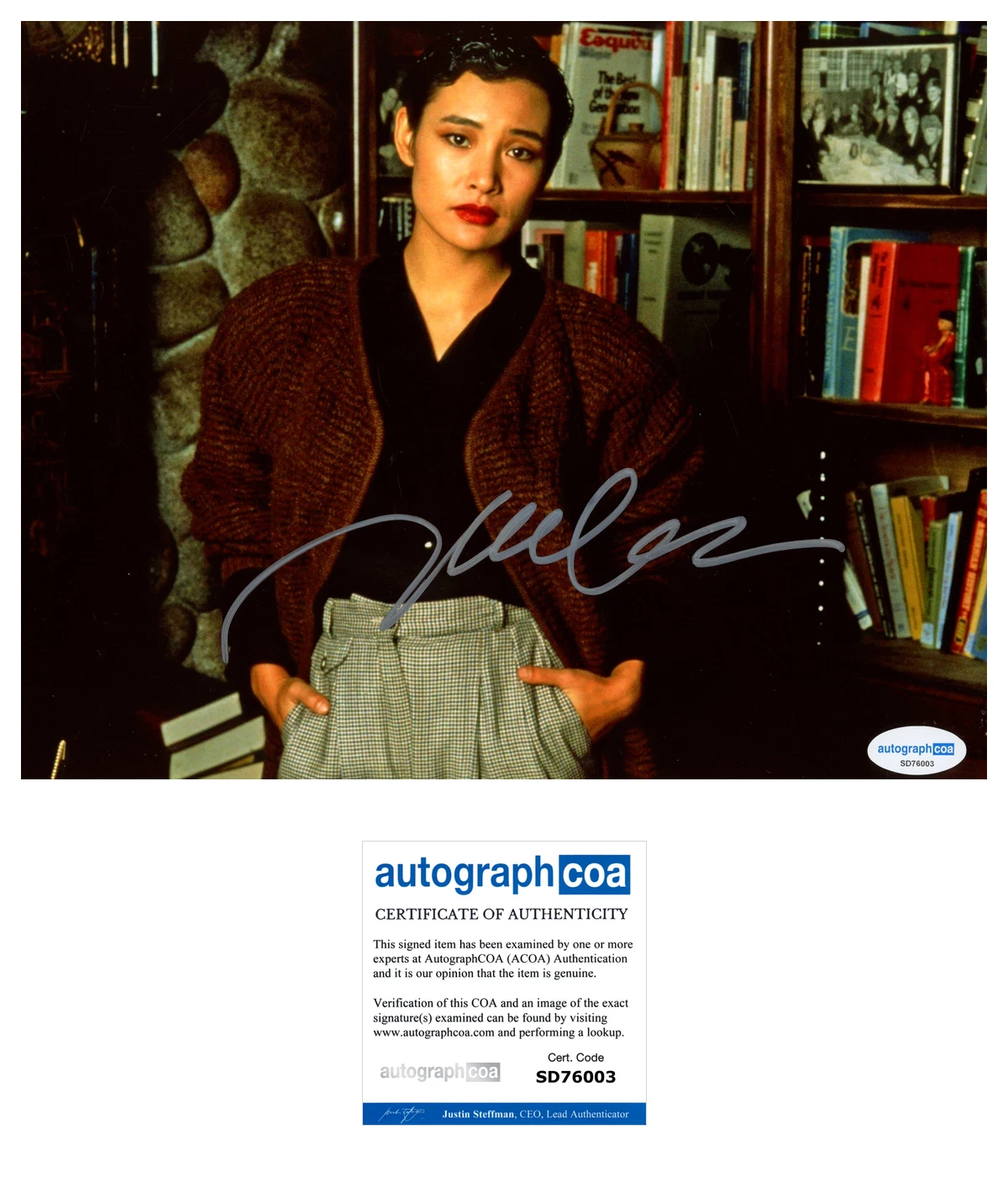 Joan Chen 'Twin Peaks' RARE Signed 8x10 Photo 'Jocelyn Packard' ACOA Autograph