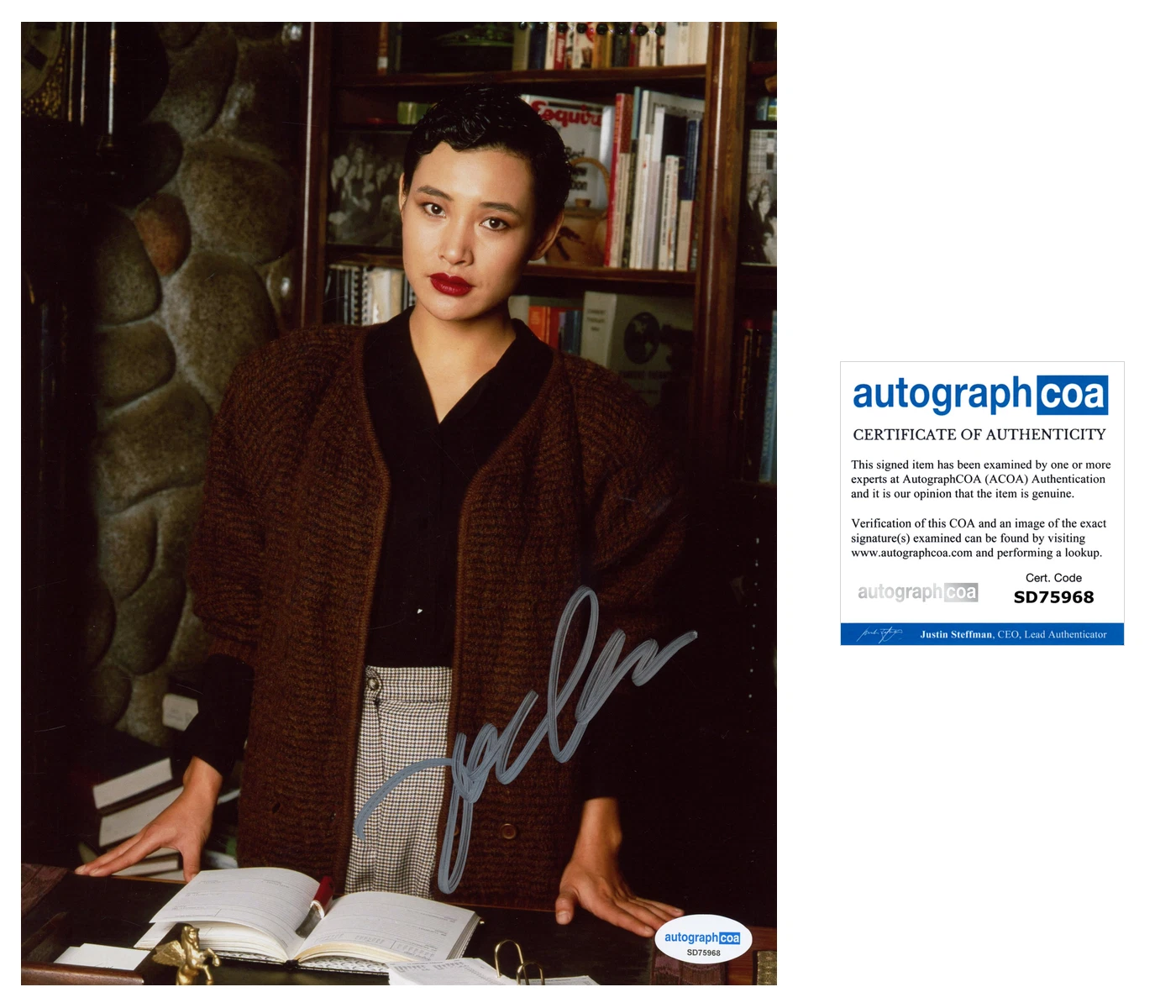 Joan Chen 'Twin Peaks' RARE Signed 8x10 Photo 'Jocelyn Packard' ACOA Autograph
