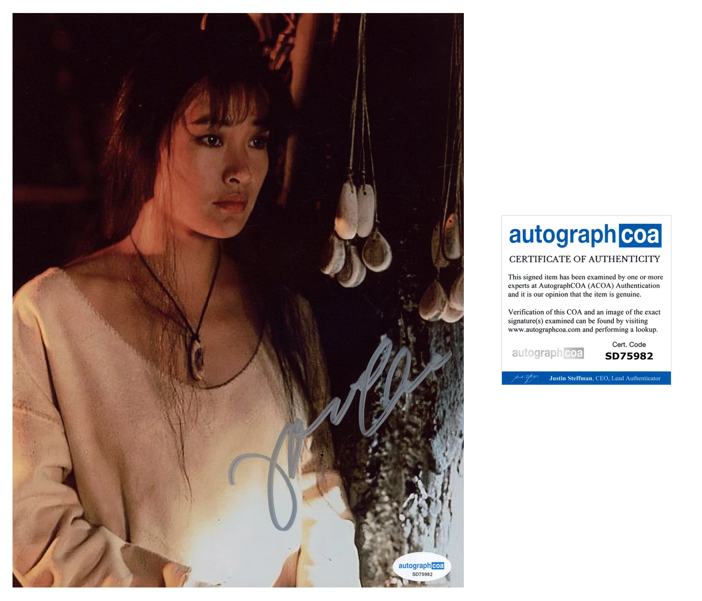 Joan Chen 'Twin Peaks' RARE Signed 8x10 Photo 'Jocelyn Packard' ACOA Autograph