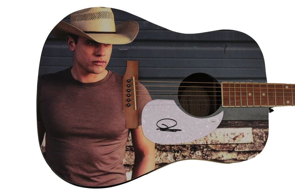 DUSTIN LYNCH SIGNED AUTOGRAPH CUSTOM 1/1 GIBSON EPIPHONE GUITAR COUNTRY STUD JSA