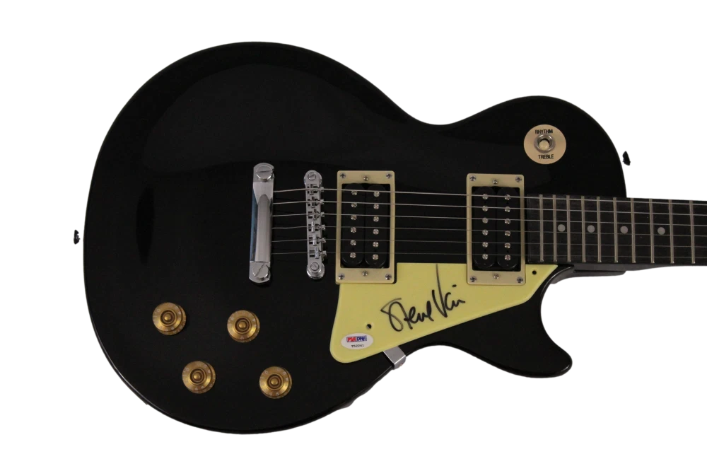 STEVE VAI SIGNED AUTOGRAPH GIBSON EPIPHONE LES PAUL GUITAR - FRANK ZAPPA PSA