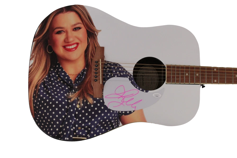 KELLY CLARKSON SIGNED AUTOGRAPH CUSTOM 1/1 GIBSON EPIPHONE GUITAR BREAKAWAY JSA