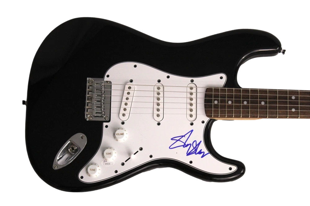 SLY STONE SIGNED AUTOGRAPH FULL SIZE B FENDER ELECTRIC GUITAR - SOUL LEGEND JSA
