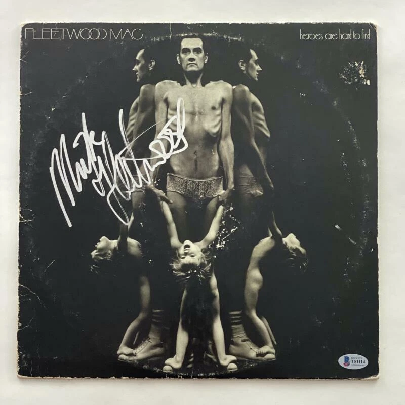 MICK FLEETWOOD MAC SIGNED AUTOGRAPH ALBUM VINYL RECORD HEROES ARE HARD FIND BAS