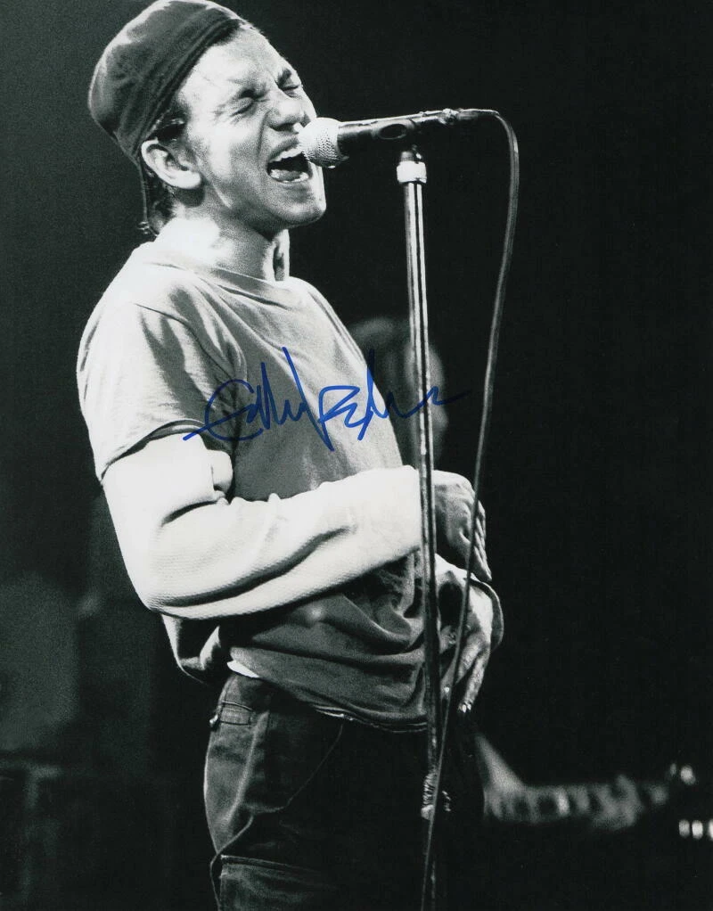 EDDIE VEDDER SIGNED AUTOGRAPH 11X14 PHOTO - PEARL JAM FRONTMAN, TEN, VS. W/ JSA