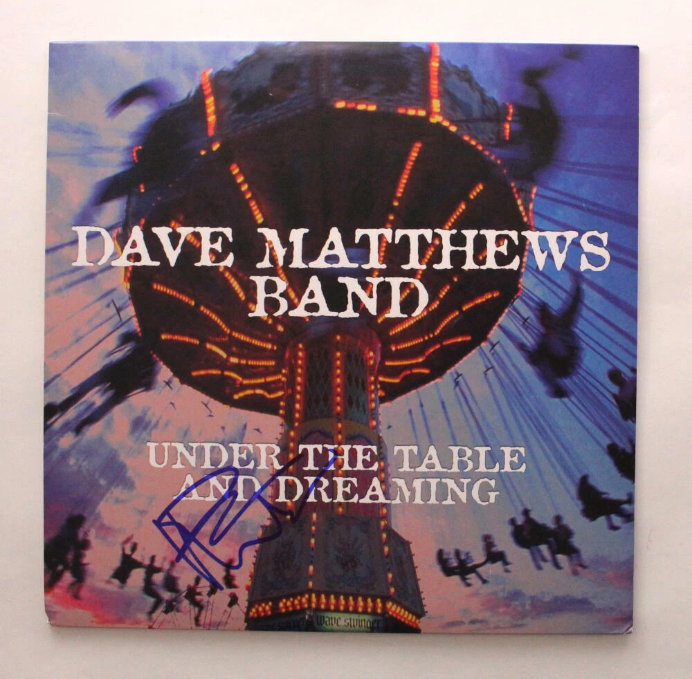 DAVE MATTHEWS SIGNED AUTOGRAPH ALBUM RECORD - UNDER THE TABLE AND DREAMING JSA