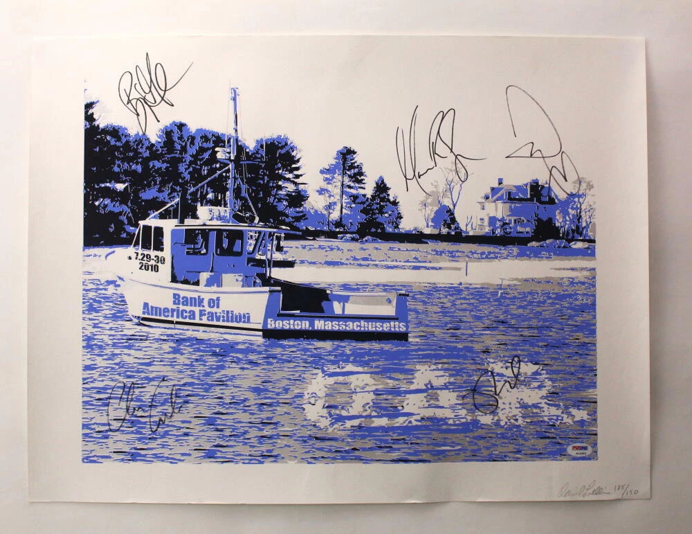 O.A.R. OAR BAND SIGNED AUTOGRAPH 18X24 CONCERT TOUR POSTER BOSTON 7/29/10 W/ PSA