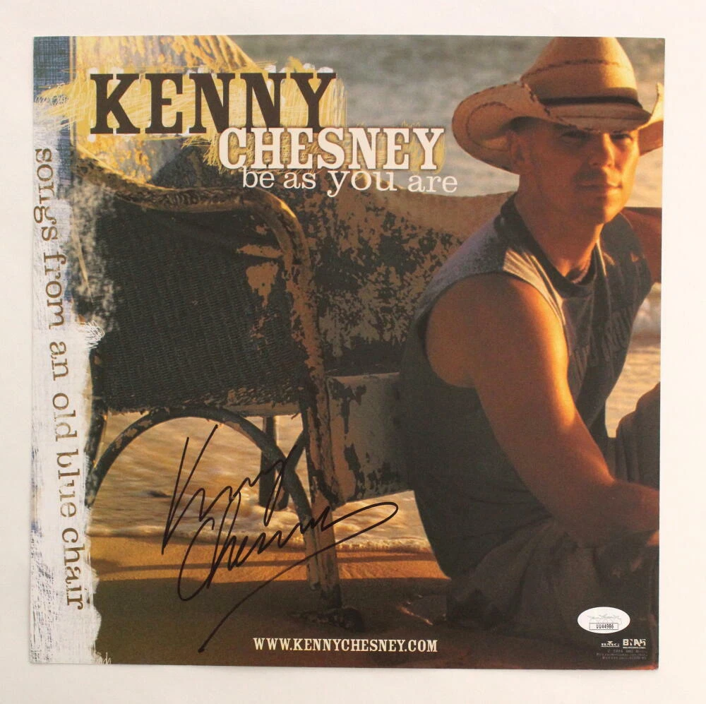 KENNY CHESNEY SIGNED AUTOGRAPH 12X12 ALBUM INSERT - BE AS YOU ARE, VERY RARE JSA