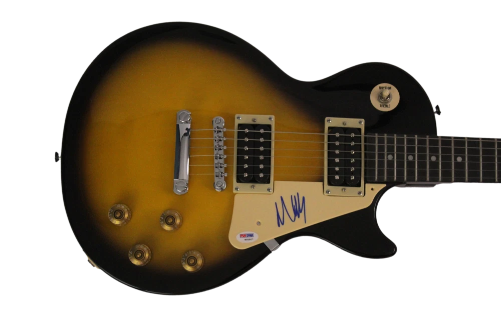 MARCUS MUMFORD SIGNED AUTOGRAPH GIBSON EPIPHONE LES PAUL GUITAR AND SONS PSA COA