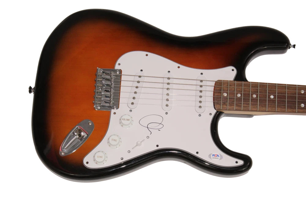 ADAM LEVINE SIGNED AUTOGRAPH FULL SIZE FENDER ELECTRIC GUITAR - MAROON 5 PSA COA