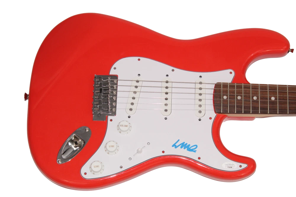 COLTER WALL SIGNED AUTOGRAPH RED FENDER ELECTRIC GUITAR COUNTRY MUSIC JSA COA