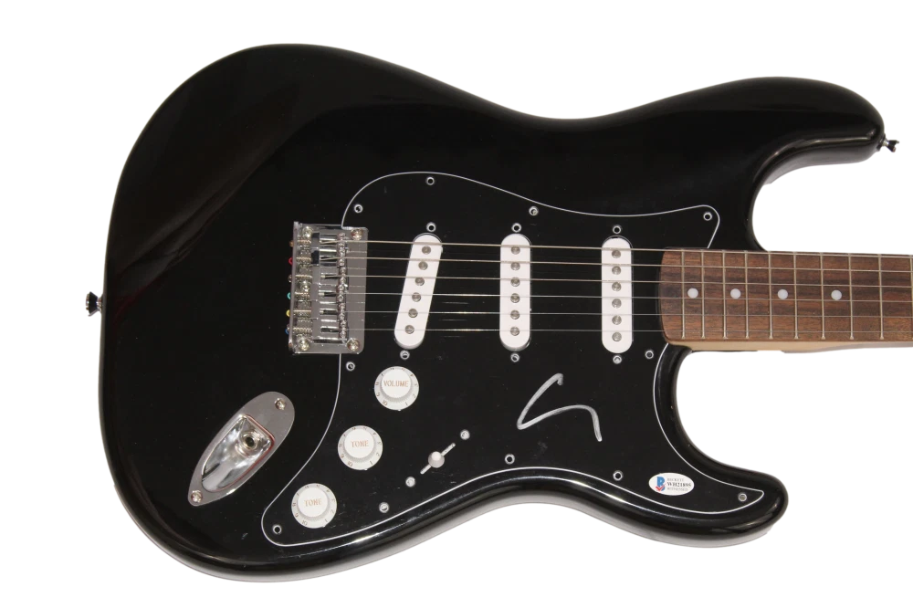 COREY TAYLOR SIGNED AUTOGRAPH BLACK FENDER ELECTRIC GUITAR - SLIPKNOT W/ BECKETT