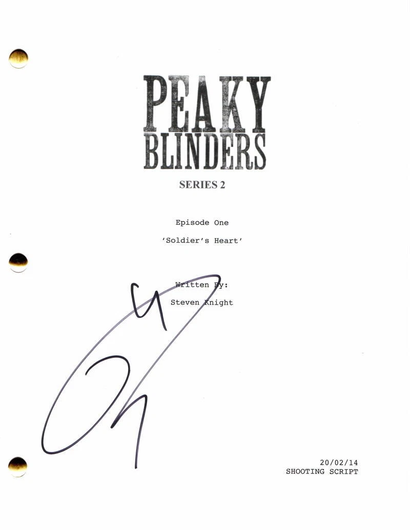 TOM HARDY SIGNED AUTOGRAPH PEAKY BLINDERS FULL EPISODE SCRIPT - CILLIAN MURPHY