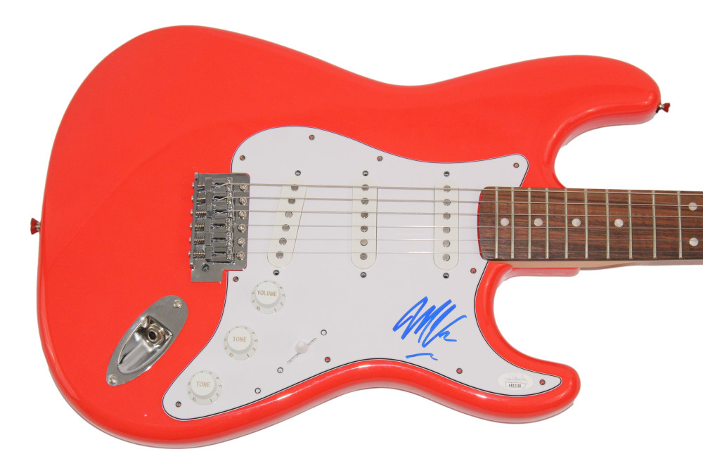 MARCUS KING SIGNED AUTOGRAPH FULL SIZE RED FENDER ELECTRIC GUITAR EL DORADO JSA