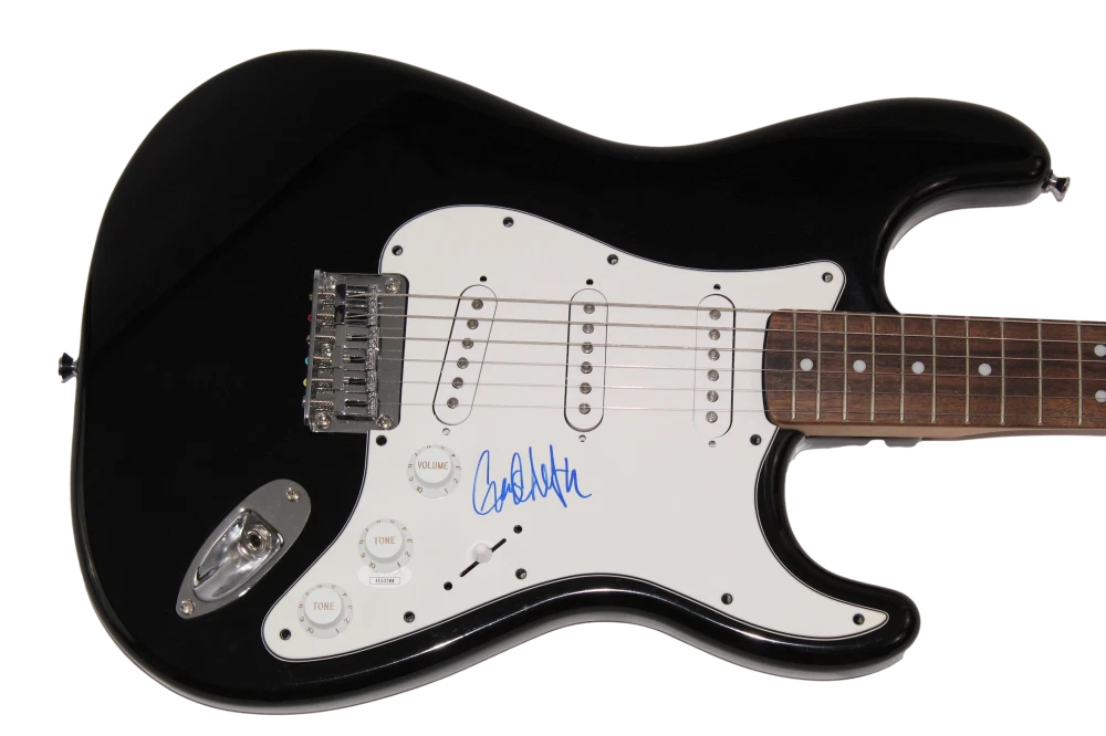 GARY CLARK JR SIGNED AUTOGRAPH FULL SIZE BLACK FENDER ELECTRIC GUITAR w/ JSA COA