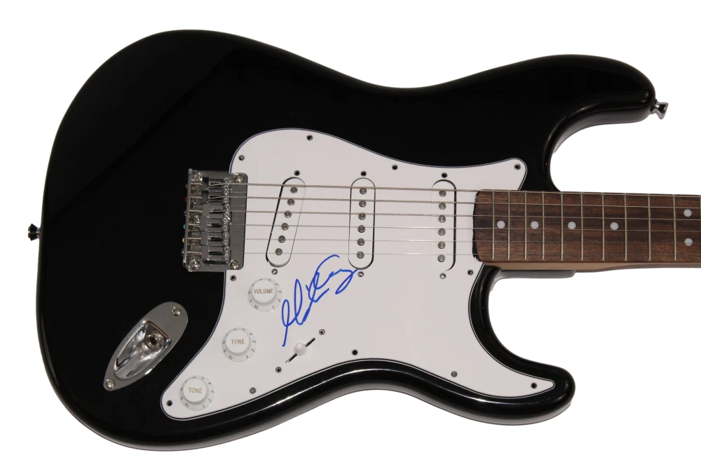 MARIAH CAREY SIGNED AUTOGRAPH BLACK FENDER ELECTRIC GUITAR - SEXY SINGER JSA COA