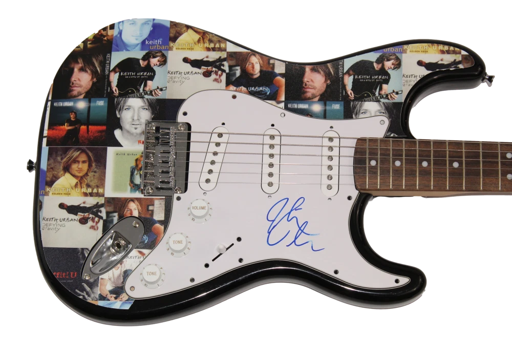 KEITH URBAN SIGNED AUTOGRAPH CUSTOM 1/1 FENDER ELECTRIC GUITAR - COUNTRY W/ JSA