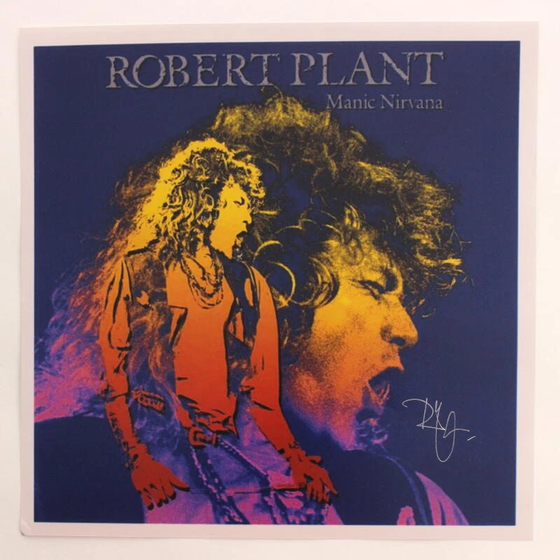 ROBERT PLANT SIGNED AUTOGRAPH 12X12 MANIC NIRVANA ALBUM FLAT - LED ZEPPELIN JSA