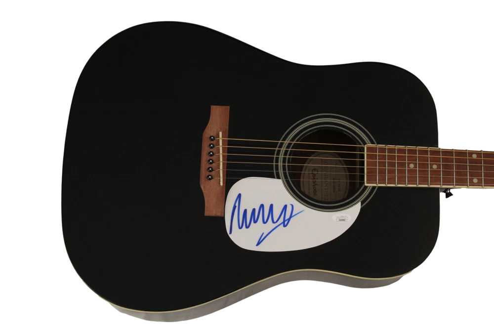 MARCUS MUMFORD SIGNED AUTOGRAPH GIBSON EPIPHONE ACOUSTIC GUITAR & SONS JOSA COA