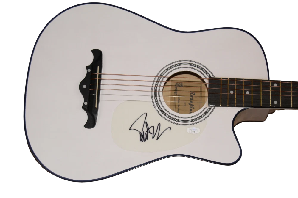 PAT MONAHAN SIGNED AUTOGRAPH FULL SIZE ACOUSTIC GUITAR TRAIN FRONTMAN JSA COA