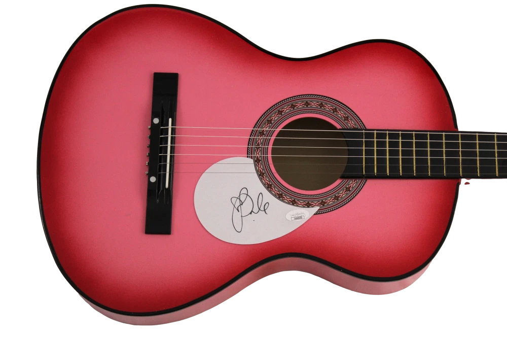 PINK ALECIA MOORE SIGNED AUTOGRAPH FULL SIZE ACOUSTIC GUITAR - VERY RARE JSA COA