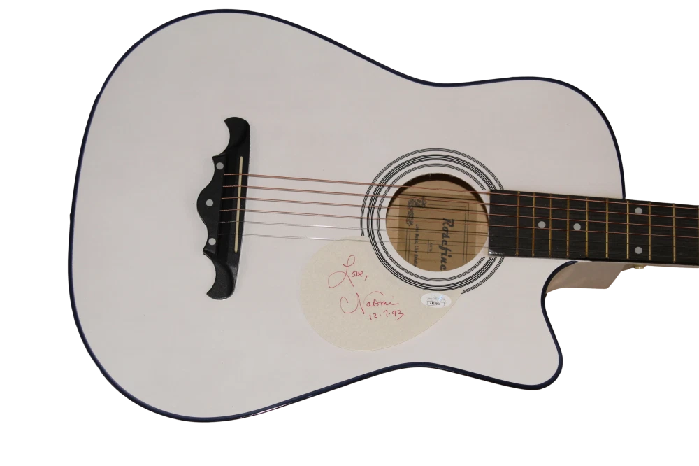 NAOMI JUDD SIGNED AUTOGRAPH ACOUSTIC GUITAR - COUNTRY MUSIC LEGEND THE JUDDS JSA
