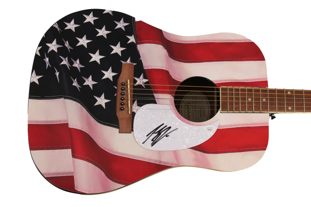 JORDAN DAVIS SIGNED AUTOGRAPH CUSTOM 1/1 GIBSON EPIPHONE ACOUSTIC GUITAR JSA COA