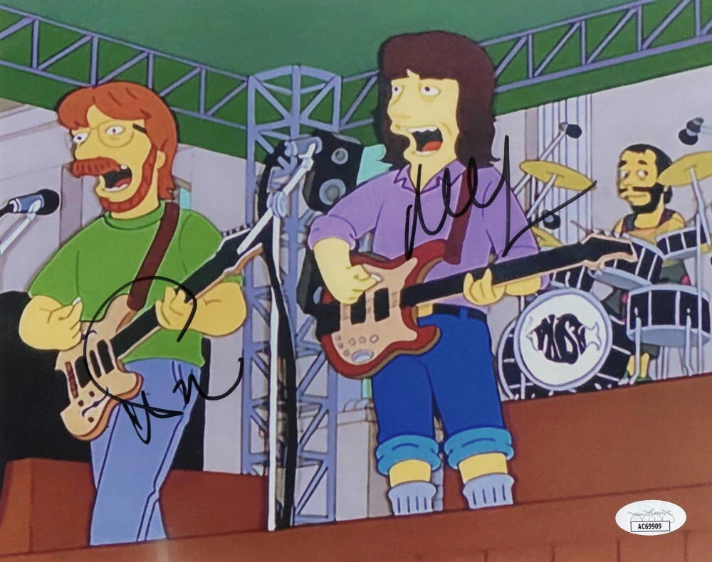 TREY ANASTASIO & MIKE GORDON SIGNED AUTOGRAPH 8X10 PHOTO PHISH SIMPSONS JSA COA