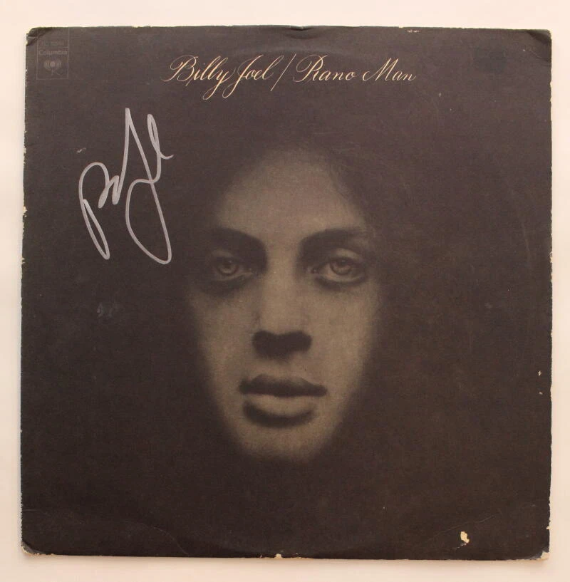 BILLY JOEL SIGNED AUTOGRAPH ALBUM VINYL RECORD - PIANO MAN VERY RARE W/ JSA COA