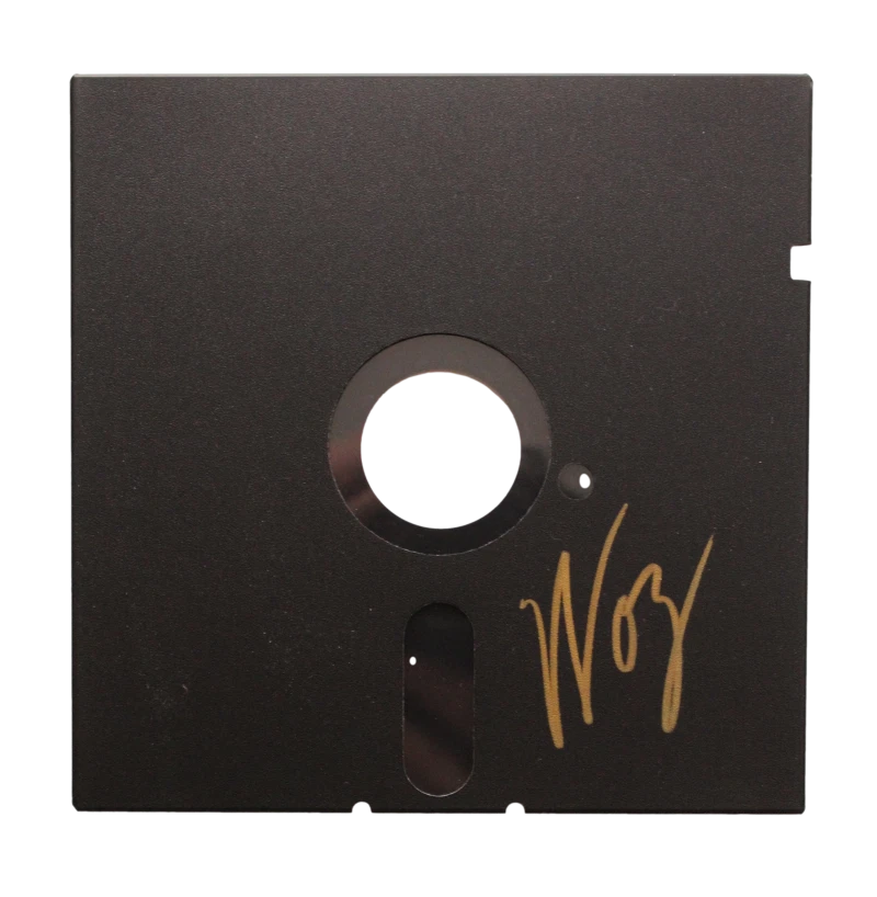 STEVE WOZNIAK WOZ SIGNED AUTOGRAPH 5.25