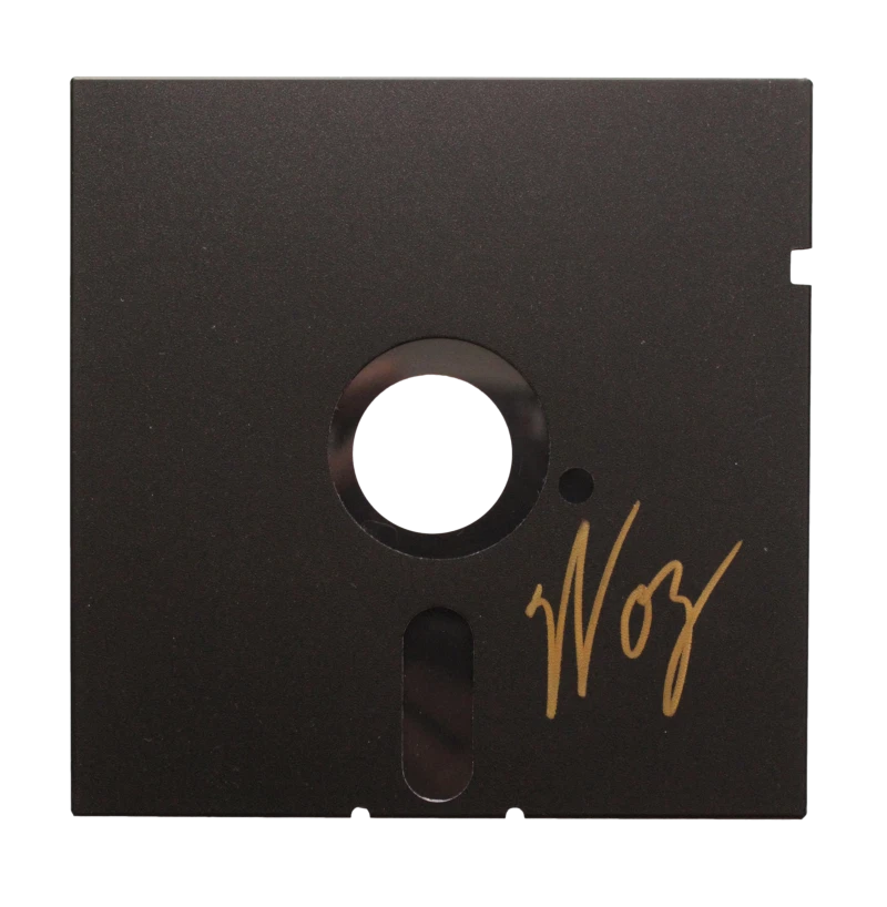 STEVE WOZNIAK WOZ SIGNED AUTOGRAPH 5.25