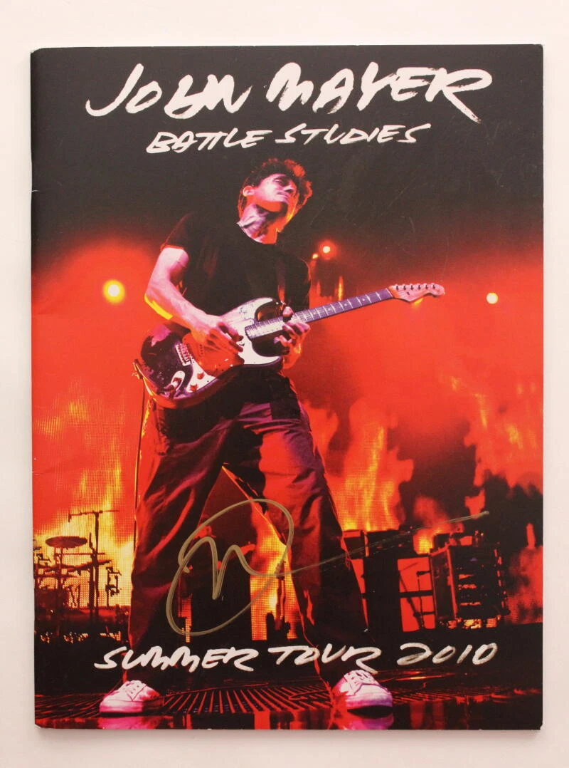 JOHN MAYER SIGNED AUTOGRAPH BATTLE STUDIOS SUMMER 2010 TOUR PROGRAM BOOK JSA COA