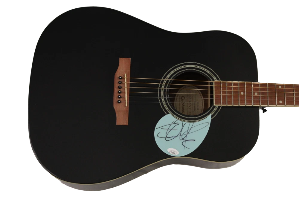 THE EDGE SIGNED AUTOGRAPH GIBSON EPIPHONE ACOUSTIC GUITAR U2 VERY RARE! JSA COA
