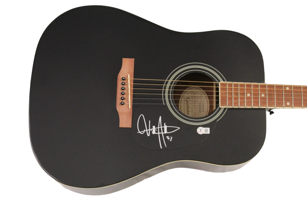 BILLY STRINGS SIGNED AUTOGRAPH GIBSON EPIPHONE ACOUSTIC GUITAR HOME RENEWAL BAS